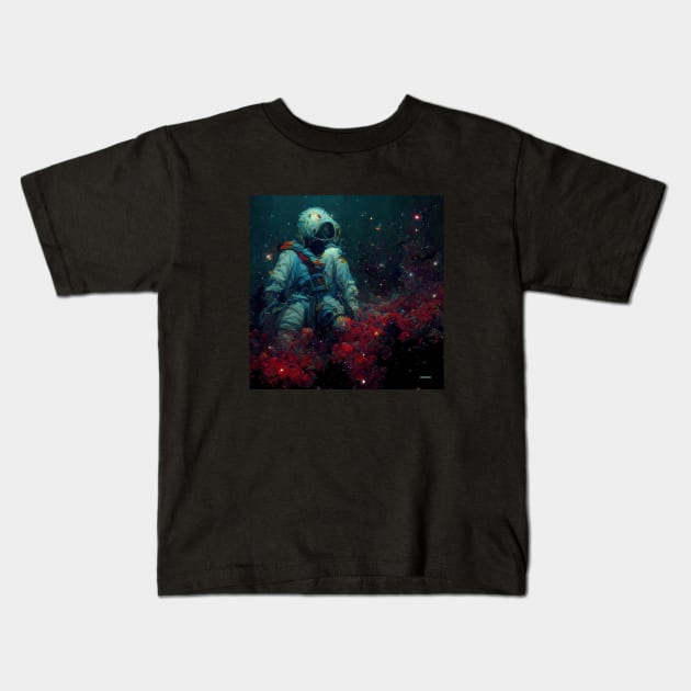 Astronaut AI Kids T-Shirt by ReidDesigns